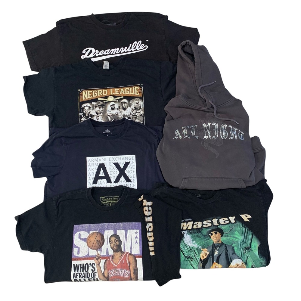 Vintage Master P Shirt Lot Dreamville AI Mitchell‎ Ness A|X Streetwear Hoodie